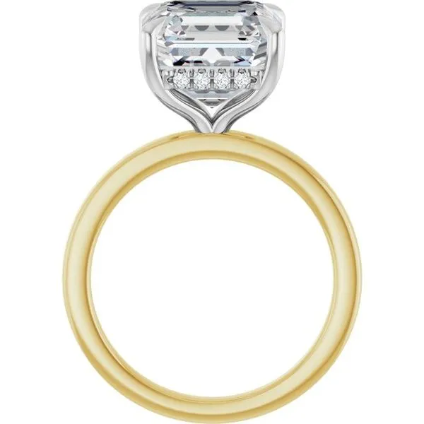 Claw-Prong Hidden Halo-Style Engagement Ring Image 2 J. West Jewelers Round Rock, TX