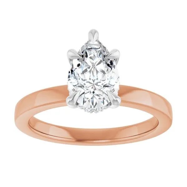 Claw-Prong Hidden Halo-Style Engagement Ring Image 3 Jimmy Smith Jewelers Decatur, AL