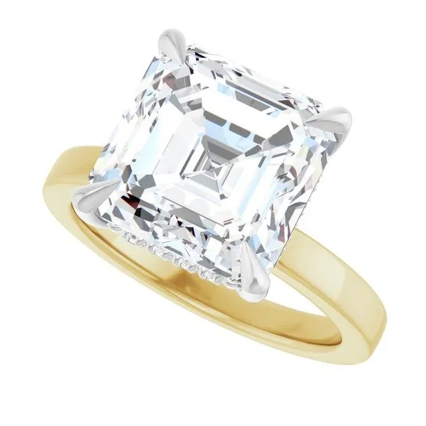 Claw-Prong Hidden Halo-Style Engagement Ring Image 5 Mark Jewellers La Crosse, WI