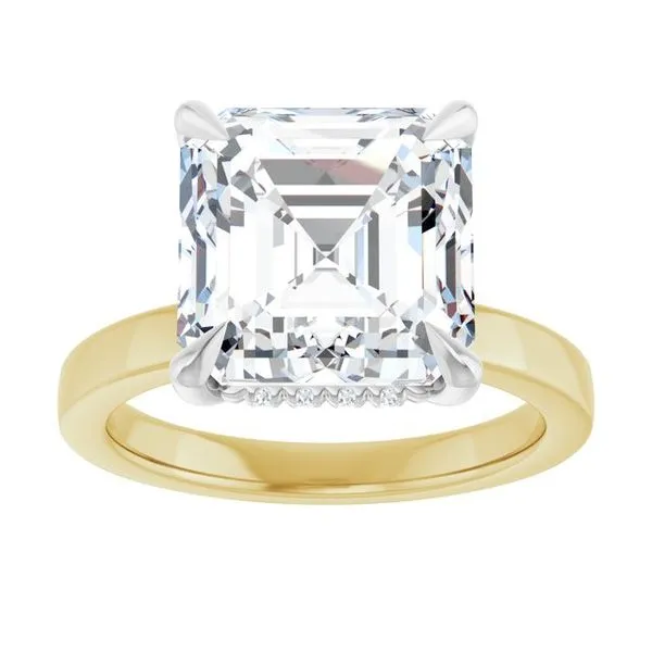 Claw-Prong Hidden Halo-Style Engagement Ring Image 3 Natale Jewelers Sewell, NJ