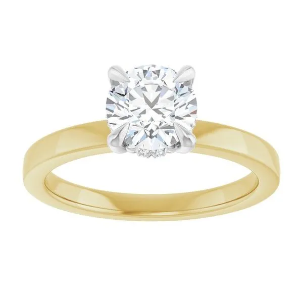 Claw-Prong Hidden Halo-Style Engagement Ring Image 3 Mark Jewellers La Crosse, WI
