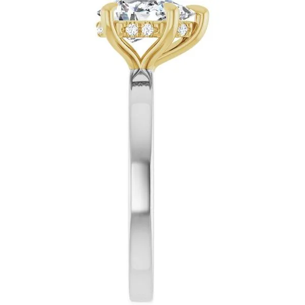 Claw-Prong Hidden Halo-Style Engagement Ring Image 4 Clater Jewelers Louisville, KY