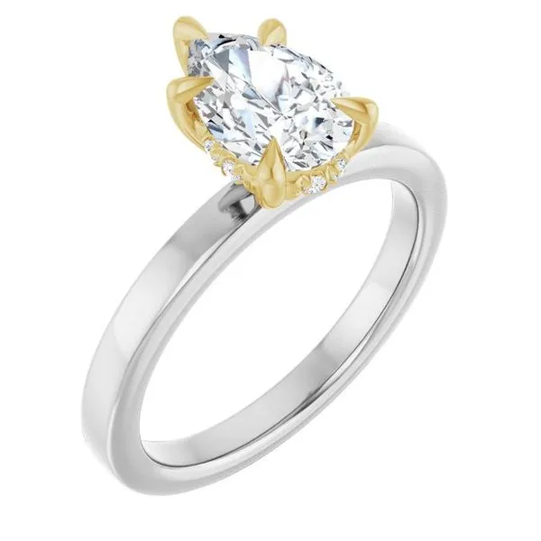 Claw-Prong Hidden Halo-Style Engagement Ring Virtus Collective Newport Beach , CA