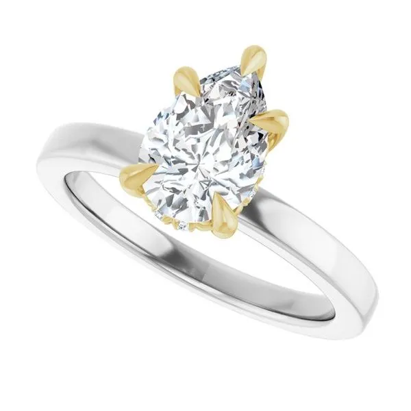 Claw-Prong Hidden Halo-Style Engagement Ring Image 5 Mark Jewellers La Crosse, WI