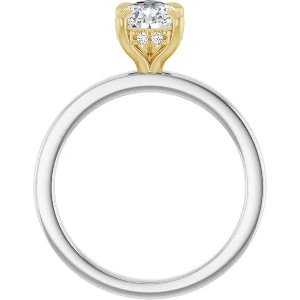 Claw-Prong Hidden Halo-Style Engagement Ring Image 2 Clater Jewelers Louisville, KY