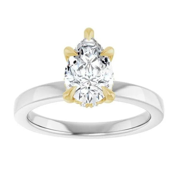 Claw-Prong Hidden Halo-Style Engagement Ring Image 3 Futer Bros Jewelers York, PA
