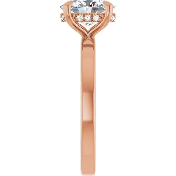 Claw-Prong Hidden Halo-Style Engagement Ring Image 4 Raleigh Diamond Fine Jewelry Raleigh, NC