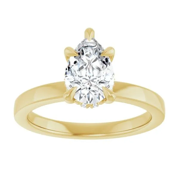 Claw-Prong Hidden Halo-Style Engagement Ring Image 3 Raleigh Diamond Fine Jewelry Raleigh, NC