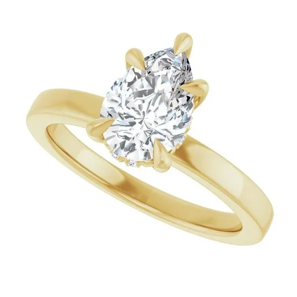 Claw-Prong Hidden Halo-Style Engagement Ring Image 5 Jimmy Smith Jewelers Decatur, AL