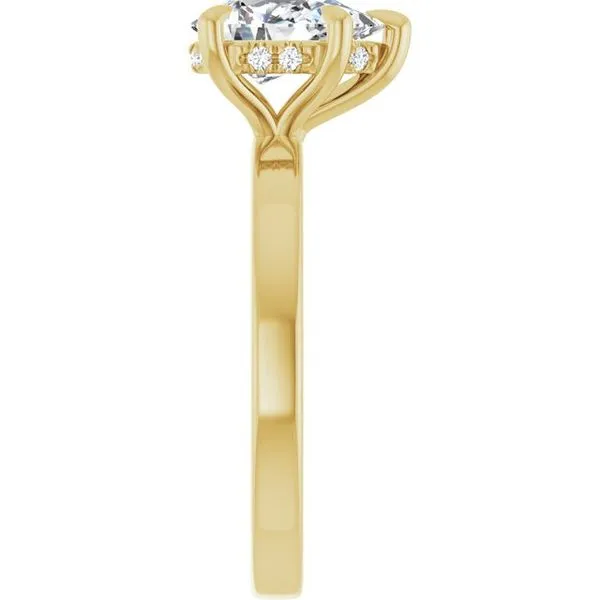 Claw-Prong Hidden Halo-Style Engagement Ring Image 4 Futer Bros Jewelers York, PA