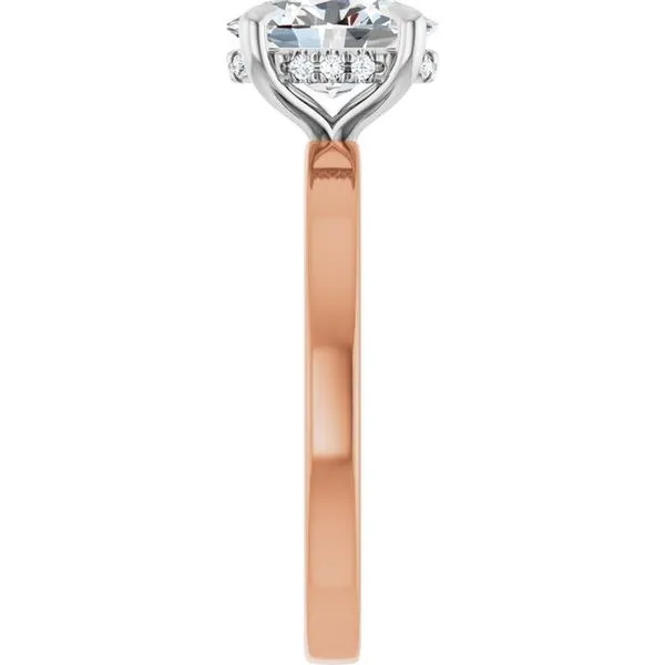 Claw-Prong Hidden Halo-Style Engagement Ring Image 4 Raleigh Diamond Fine Jewelry Raleigh, NC