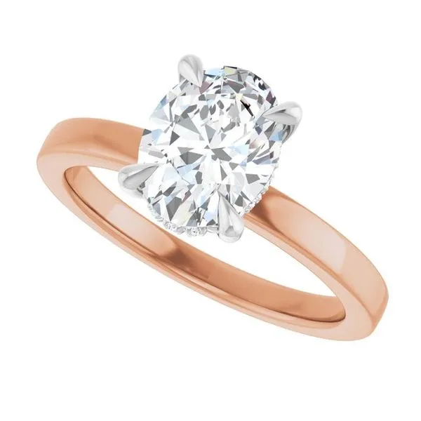 Claw-Prong Hidden Halo-Style Engagement Ring Image 5 J. Thomas Jewelers Rochester Hills, MI