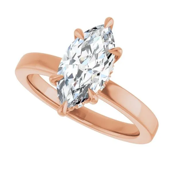 Claw-Prong Hidden Halo-Style Engagement Ring Image 5 Raleigh Diamond Fine Jewelry Raleigh, NC