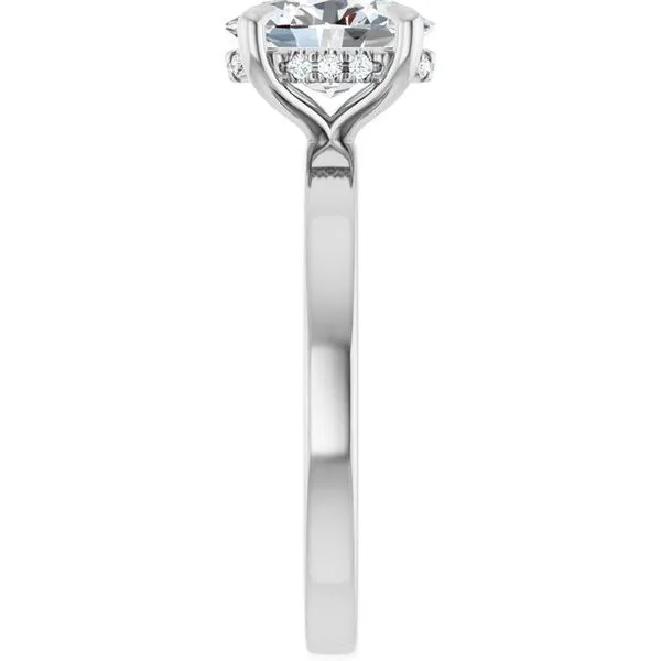 Claw-Prong Hidden Halo-Style Engagement Ring Image 4 Mark Jewellers La Crosse, WI