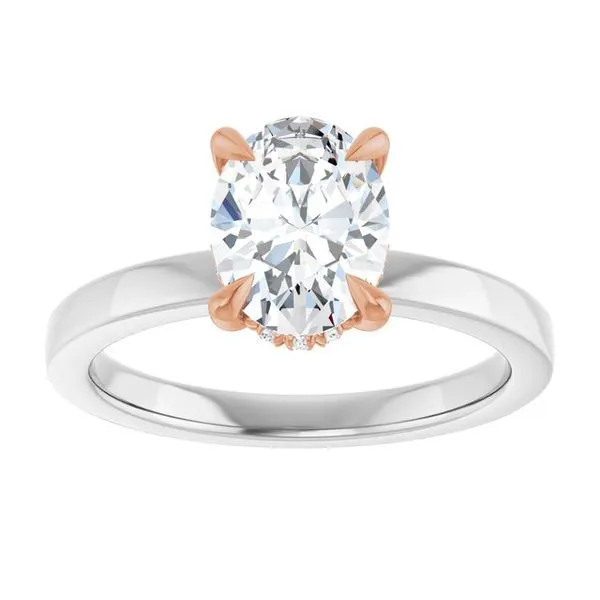 Claw-Prong Hidden Halo-Style Engagement Ring Image 3 Shipley's Fine Jewelry Hampstead, MD