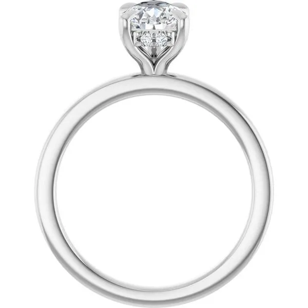 Claw-Prong Hidden Halo-Style Engagement Ring Image 2 Raleigh Diamond Fine Jewelry Raleigh, NC