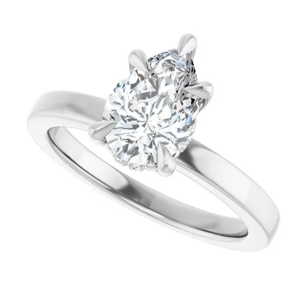 Claw-Prong Hidden Halo-Style Engagement Ring Image 5 Futer Bros Jewelers York, PA