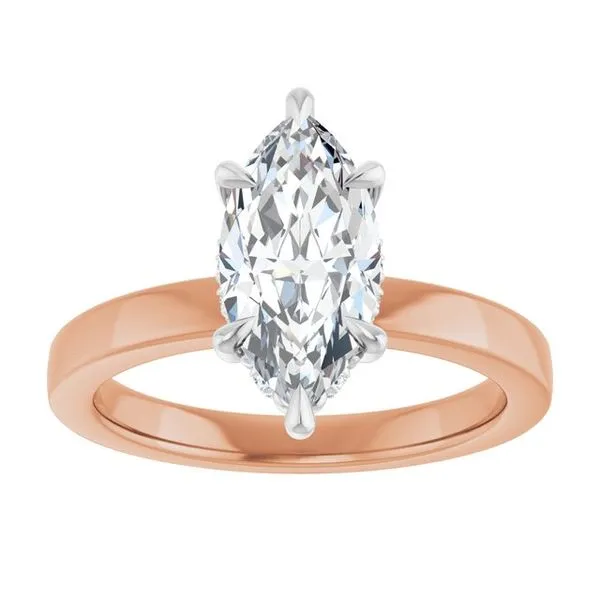 Claw-Prong Hidden Halo-Style Engagement Ring Image 3 J. Thomas Jewelers Rochester Hills, MI