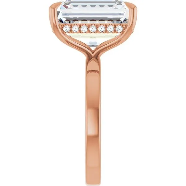 Claw-Prong Hidden Halo-Style Engagement Ring Image 4 Raleigh Diamond Fine Jewelry Raleigh, NC