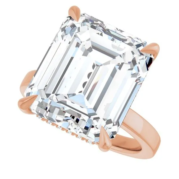 Claw-Prong Hidden Halo-Style Engagement Ring Image 5 Witt's Jewelry Wayne, NE