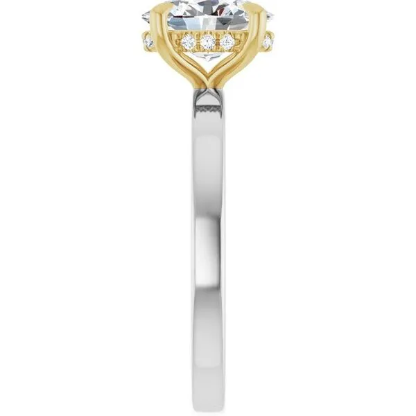 Claw-Prong Hidden Halo-Style Engagement Ring Image 4 Raleigh Diamond Fine Jewelry Raleigh, NC