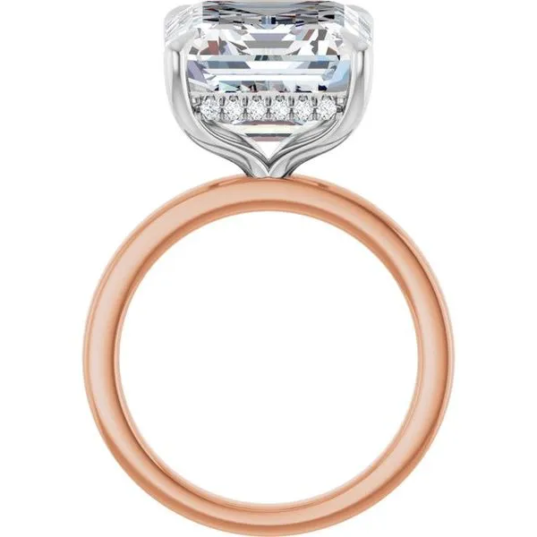 Claw-Prong Hidden Halo-Style Engagement Ring Image 2 Northwood Jewelers Northwood, OH