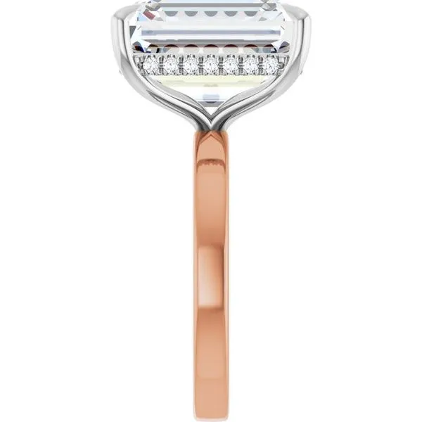 Claw-Prong Hidden Halo-Style Engagement Ring Image 4 Raleigh Diamond Fine Jewelry Raleigh, NC