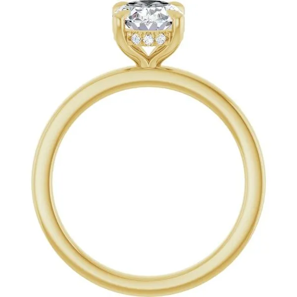 Claw-Prong Hidden Halo-Style Engagement Ring Image 2 Vulcan's Forge LLC KANSAS CITY, MO