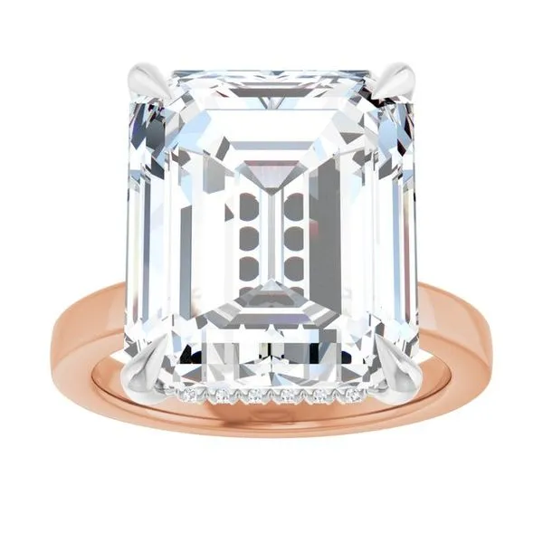 Claw-Prong Hidden Halo-Style Engagement Ring Image 3 J. Thomas Jewelers Rochester Hills, MI