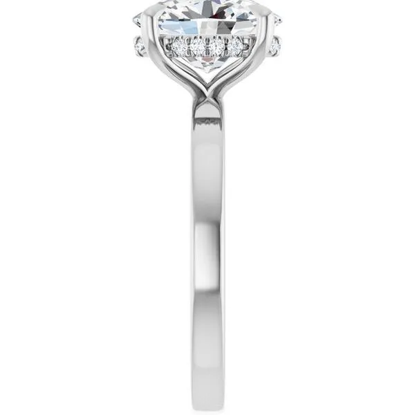 Claw-Prong Hidden Halo-Style Engagement Ring Image 4 Jimmy Smith Jewelers Decatur, AL