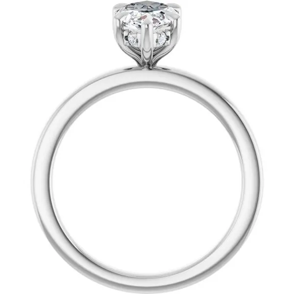 Claw-Prong Hidden Halo-Style Engagement Ring Image 2 Mark Jewellers La Crosse, WI