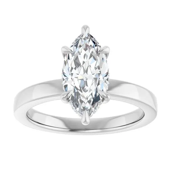 Claw-Prong Hidden Halo-Style Engagement Ring Image 3 Futer Bros Jewelers York, PA