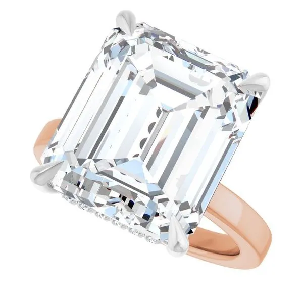 Claw-Prong Hidden Halo-Style Engagement Ring Image 5 Ocean View Jewelers Millville, DE