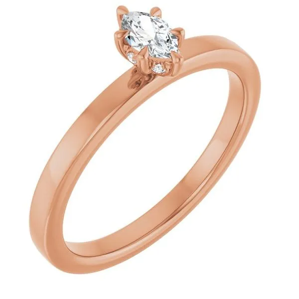 Claw-Prong Hidden Halo-Style Engagement Ring JF Jones Jewelers Rochester, NY