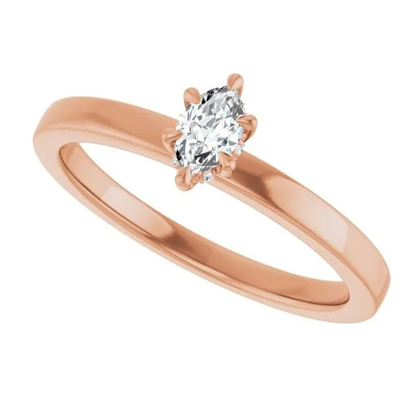 Claw-Prong Hidden Halo-Style Engagement Ring Image 5 House of Silva Wooster, OH