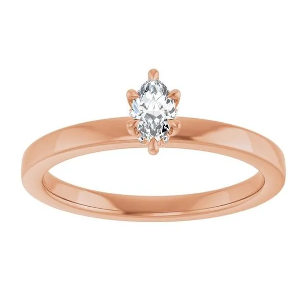 Claw-Prong Hidden Halo-Style Engagement Ring Image 3 Don's Jewelry & Design Washington, IA