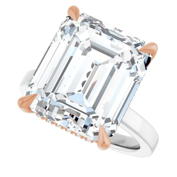 Claw-Prong Hidden Halo-Style Engagement Ring Image 5 Arezzo Jewelers Elmwood Park, IL