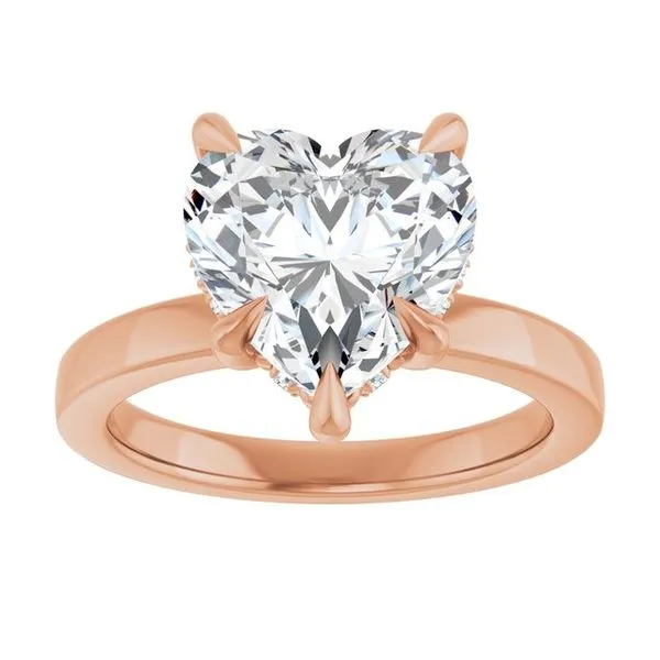 Claw-Prong Hidden Halo-Style Engagement Ring Image 3 J. Thomas Jewelers Rochester Hills, MI