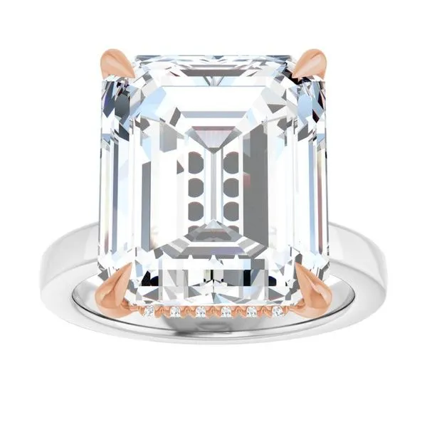 Claw-Prong Hidden Halo-Style Engagement Ring Image 3 J. Thomas Jewelers Rochester Hills, MI