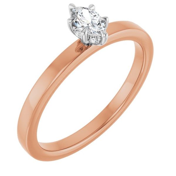Claw-Prong Hidden Halo-Style Engagement Ring