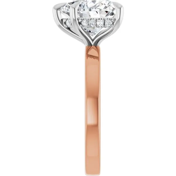 Claw-Prong Hidden Halo-Style Engagement Ring Image 4 House of Silva Wooster, OH