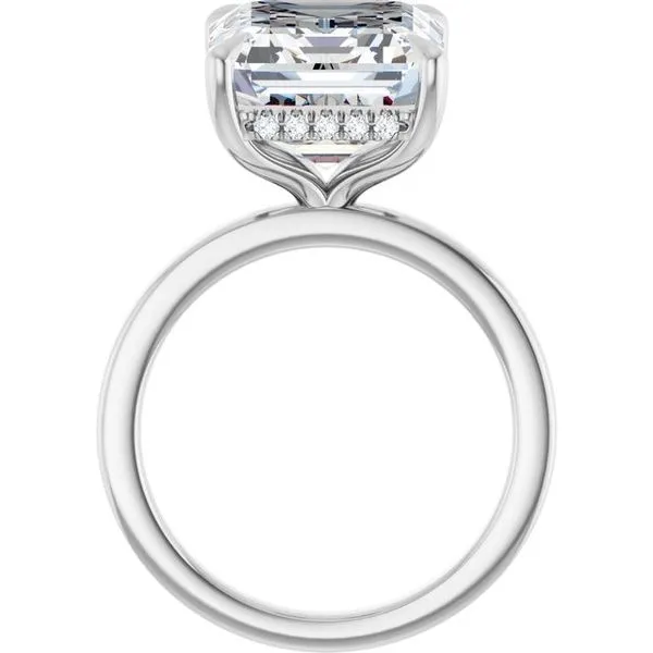 Claw-Prong Hidden Halo-Style Engagement Ring Image 2 JF Jones Jewelers Rochester, NY