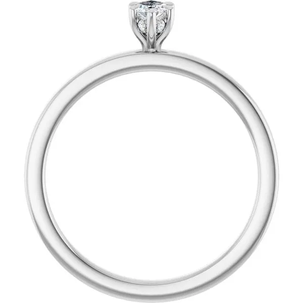 Claw-Prong Hidden Halo-Style Engagement Ring Image 2 JF Jones Jewelers Rochester, NY