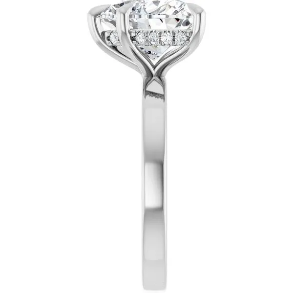 Claw-Prong Hidden Halo-Style Engagement Ring Image 4 J. Thomas Jewelers Rochester Hills, MI