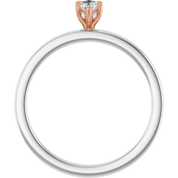 Claw-Prong Hidden Halo-Style Engagement Ring Image 2 J. West Jewelers Round Rock, TX