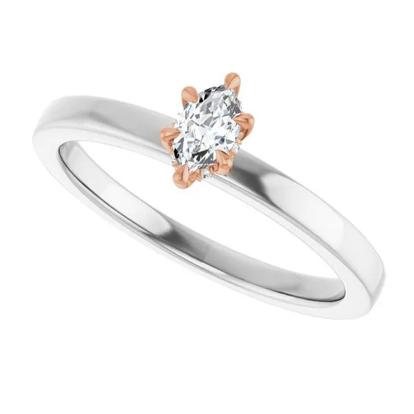 Claw-Prong Hidden Halo-Style Engagement Ring Image 5 Clater Jewelers Louisville, KY