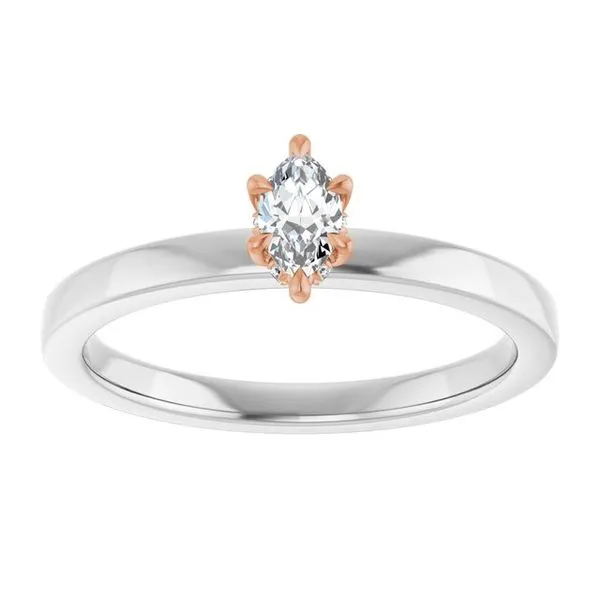 Claw-Prong Hidden Halo-Style Engagement Ring Image 3 Northwood Jewelers Northwood, OH