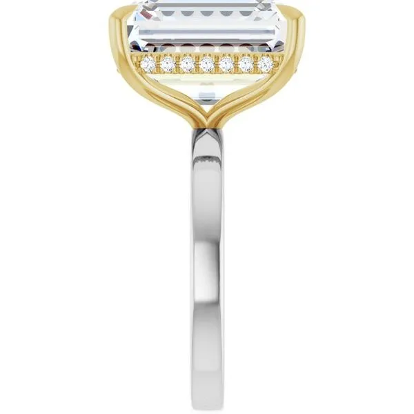 Claw-Prong Hidden Halo-Style Engagement Ring Image 4 J. West Jewelers Round Rock, TX