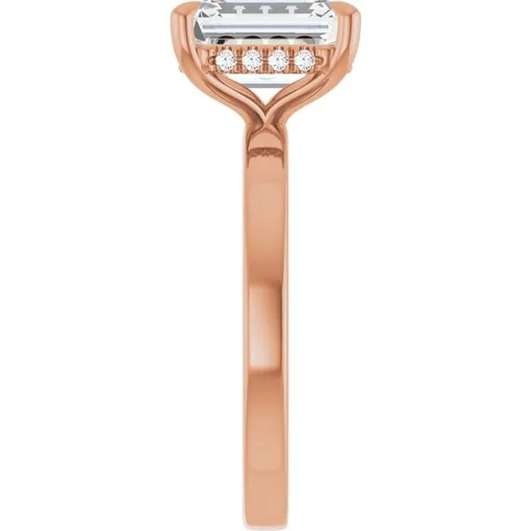 Claw-Prong Hidden Halo-Style Engagement Ring Image 4 Mark Jewellers La Crosse, WI