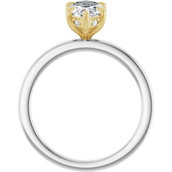 Claw-Prong Hidden Halo-Style Engagement Ring Image 2 Ocean View Jewelers Millville, DE